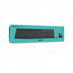 Logitech MK235 tastiera RF Wireless QWERTY US International Grigio