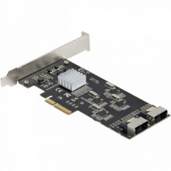 StarTech.com Scheda SATA PCI Express a 8 porte - Adattatore/convertitore PCI Express GEN 2 per SSD/HDD SATA 3 con 4 Controller