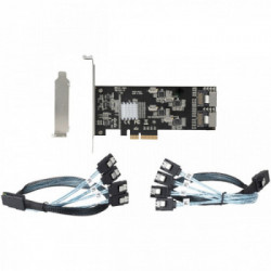 StarTech.com Scheda SATA PCI Express a 8 porte - Adattatore/convertitore PCI Express GEN 2 per SSD/HDD SATA 3 con 4 Controller