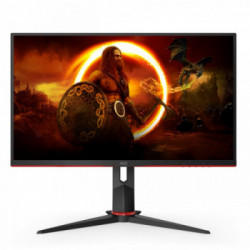 AOC 24G2SU/BK Monitor PC 60,5 cm (23.8") 1920 x 1080 Pixel Full HD Nero, Rosso