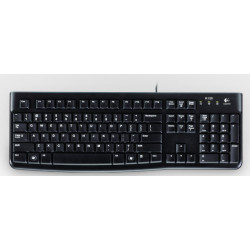 Logitech K120 tastiera USB QWERTZ Svizzere Nero