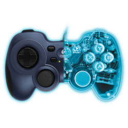 Logitech F310 Gamepad PC USB 2.0 Nero, Blu