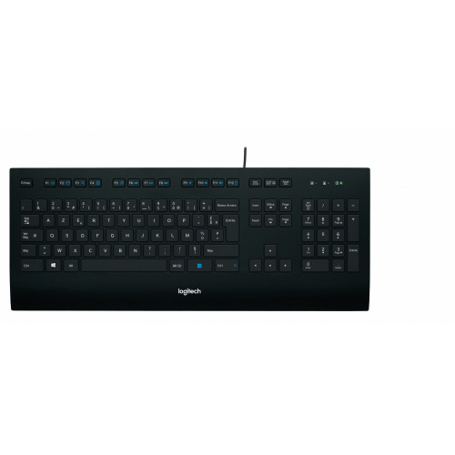 Logitech K280e tastiera USB AZERTY Francese Nero