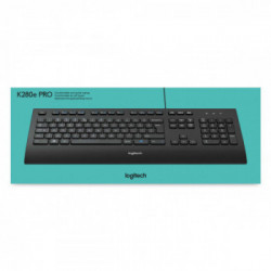 Logitech K280e tastiera USB AZERTY Francese Nero