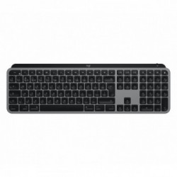 Logitech MX Keys tastiera RF senza fili + Bluetooth QWERTY Italiano Alluminio, Nero