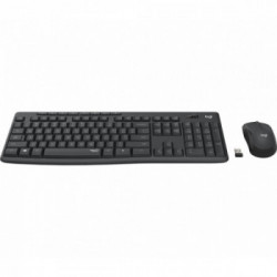 Logitech MK295 Silent Wireless Combo tastiera RF Wireless QWERTY Francese Nero
