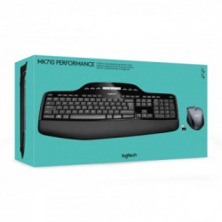 Logitech MK710 tastiera RF Wireless QWERTY Spagnolo Nero