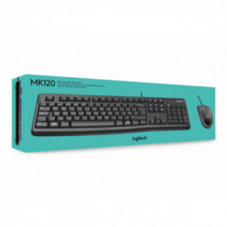 Logitech Desktop MK120 tastiera USB QWERTY US International Nero