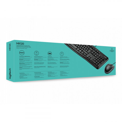 Logitech Desktop MK120 tastiera USB QWERTY US...