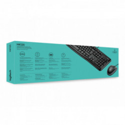 Logitech Desktop MK120 tastiera USB QWERTY US International Nero