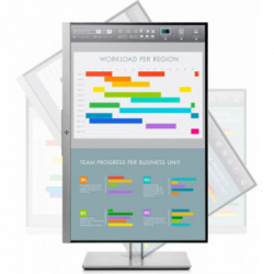 HP EliteDisplay E243i 61 cm (24") 1920 x 1200 Pixel WUXGA LED Nero, Argento