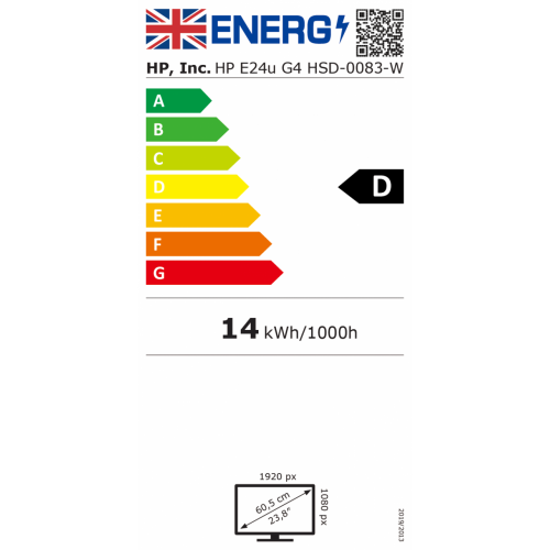 HP E24u G4 60,5 cm (23.8") 1920 x 1080 Pixel...