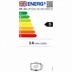 HP E24u G4 60,5 cm (23.8") 1920 x 1080 Pixel Full HD LCD Nero, Argento