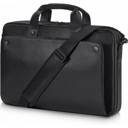 HP Executive Black Leather 15.6 Top Load borsa...