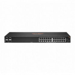Hewlett Packard Enterprise Aruba 6100 24G 4SFP+ Gestito L3 Gigabit Ethernet (10/100/1000) 1U Nero