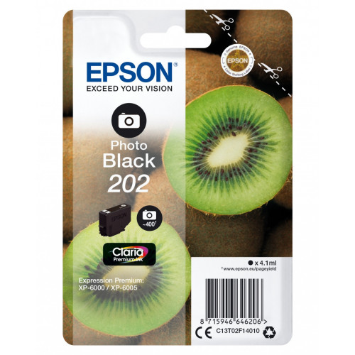 Epson Kiwi Singlepack Photo Black 202 Claria...