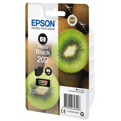 Epson Kiwi Singlepack Photo Black 202 Claria...