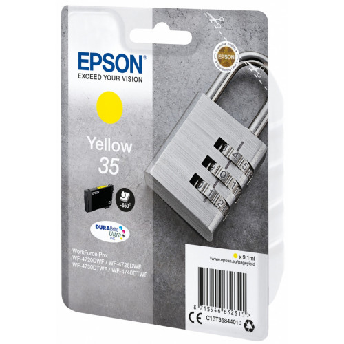 Epson Padlock Singlepack Yellow 35 DURABrite...