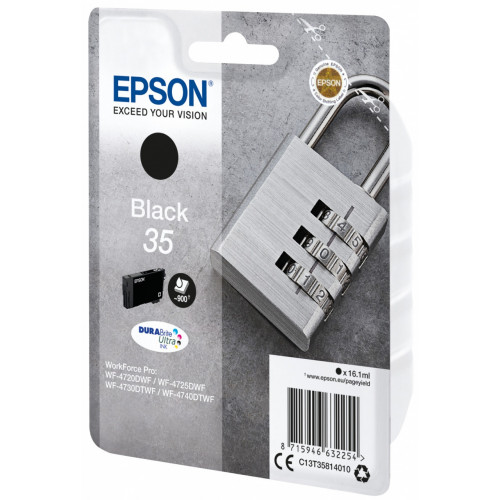 Epson Padlock Singlepack Black 35 DURABrite...