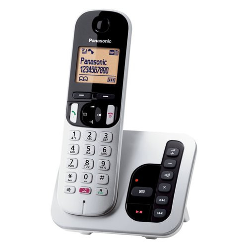 Cordless Panasonic KX TGC260JTS Silver e White