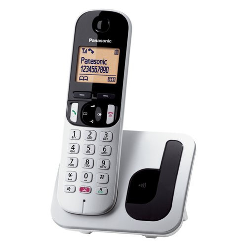 Cordless Panasonic KX TGC250JTB Silver e White