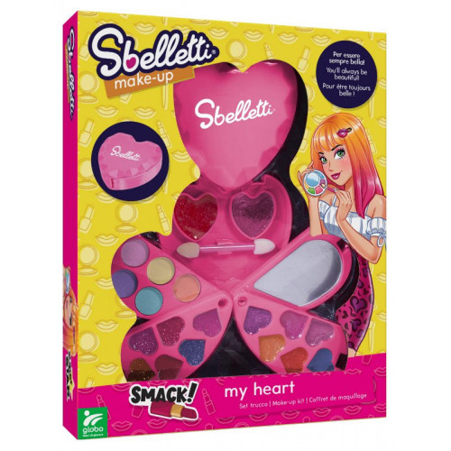 SBELLETTI COFANETTO TRUCCHI CUORE C/SPECCHIO 3 LIV