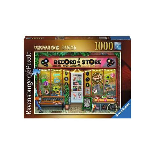 Ravensburger Vintage Vinyl Puzzle 1000 pz Città