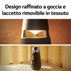 LG XBOOM 360 XO3, Speaker omnidirezionale 50W, Illuminazione, IP54, Bluetooth 5.1, Beige