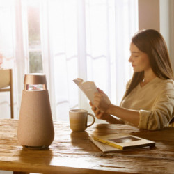 LG XBOOM 360 XO3, Speaker omnidirezionale 50W, Illuminazione, IP54, Bluetooth 5.1, Beige