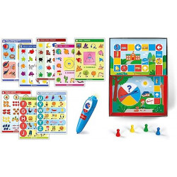 Clementoni- Sapientino-Scuola Dell'Infanzia-Forme, Colori, Alfabeto E Numeri-Quiz, Schede attività e Penna Interattiva