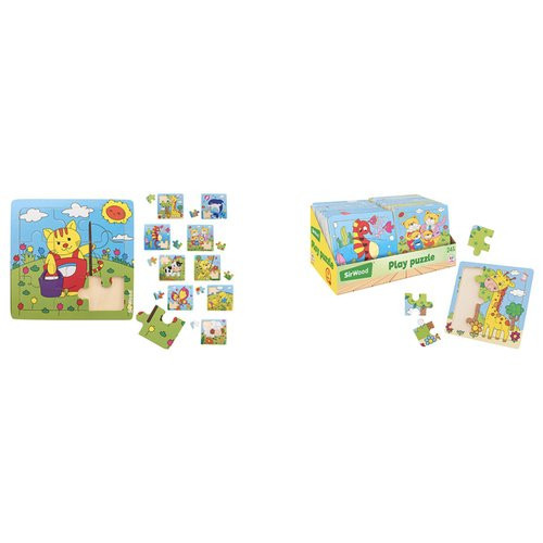 Costruzioni Globo 40417 Sir Wood Puzzle 9 Tessere