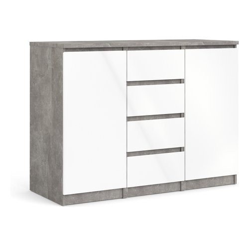 Tvilum Mobile 120x50x90 Whi-Concr Naia76236GXUU