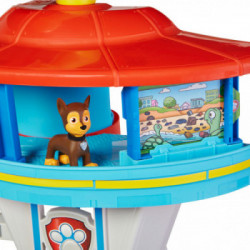 PAW Patrol Quartier Generale, Set di gioco Torre di Controllo, 2 Personaggi di Chase, auto della polizia di Chase e accessori,