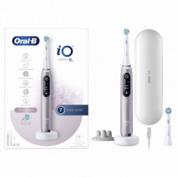 Oral-B iO Spazzolino Elettrico Ricaricabile iO9S Rosa Quarzo, 2 Testine, 1 Custodia Da Viaggio Ricaricabile