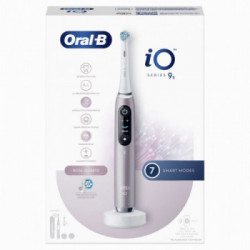 Oral-B iO Spazzolino Elettrico Ricaricabile iO9S Rosa Quarzo, 2 Testine, 1 Custodia Da Viaggio Ricaricabile