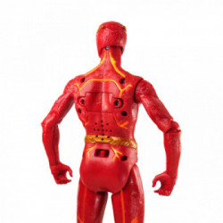 DC Comics , The Flash, Personaggio di Flash Deluxe da 30 cm, Personaggio 30 cm con 11 punti di articolazione, luci ed oltre 15