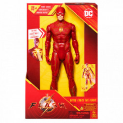 DC Comics , The Flash, Personaggio di Flash Deluxe da 30 cm, Personaggio 30 cm con 11 punti di articolazione, luci ed oltre 15