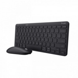 Trust Lyra tastiera Mouse incluso RF senza fili + Bluetooth QWERTY Italiano Nero