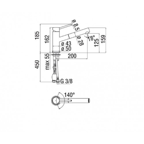 Nobili SN00717BM Serie Snow - Miscelatore...