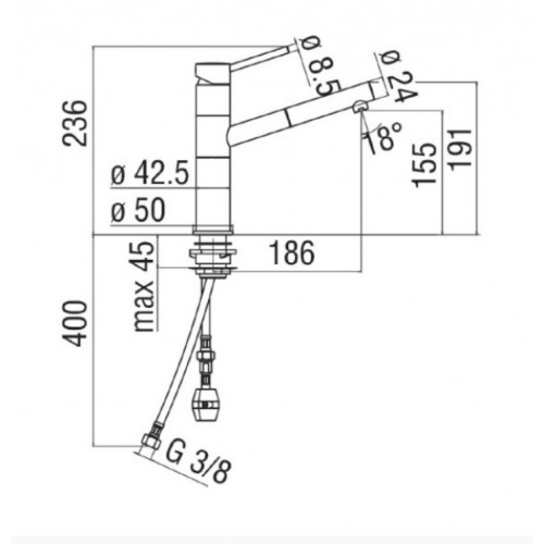 Nobili SN00717CR serie Snow - Miscelatore...