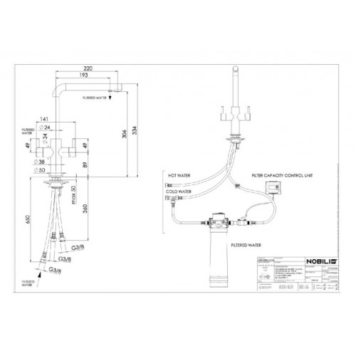 Nobili AQ93823/3VBBM Serie Sorgent -...