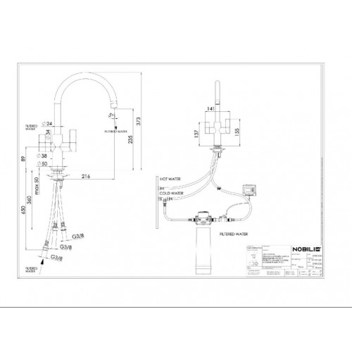 Nobili FL96824/3VBGUP Serie Sorgent -...