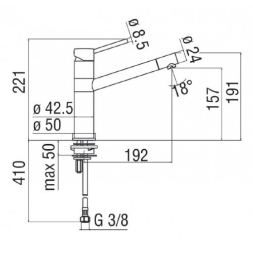 Nobili SN00713CR Serie SNOW - Miscelatore...