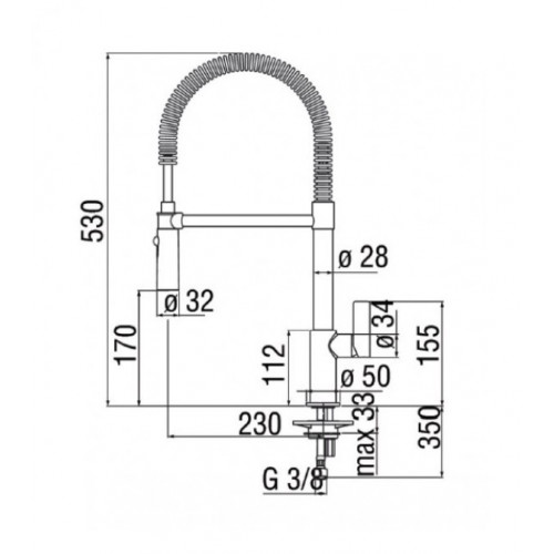 Nobili FL96320/1CR Serie Flag - Miscelatore...