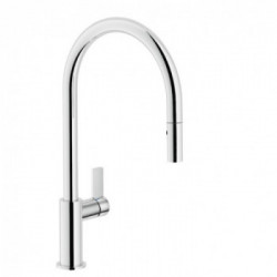 Nobili FL96137CR Serie Flag - Miscelatore Cucina, Monocomando, Bocca Girevole, Finitura Cromo