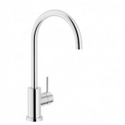 Nobili LV00133CR Serie Live - Miscelatore Cucina, Monocomando, Bocca Girevole, Finitura Cromo