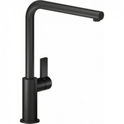 Nobili FL96133BM Serie Flag - Miscelatore Cucina, Monocomando, Bocca Girevole, Finitura Nero