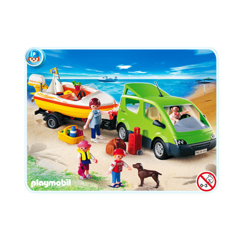 Playmobil Coche Familiar con Lancha