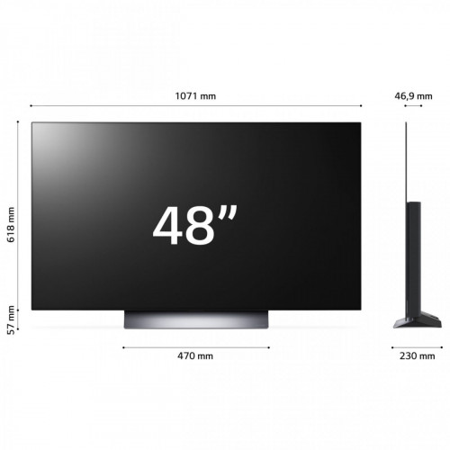 LG OLED evo 48'' Serie C3 OLED48C34LA, TV 4K, 4...