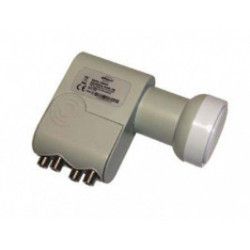Digiquest LNB 402 Quad convertitori abbassatore di frequenza Low Noise Block (LNB) 10,7 - 12,75 GHz Grigio, Bianco